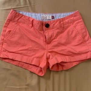 Coral Cargo Shorts